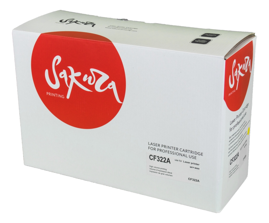 

Картридж лазерный Sakura SACF322A (653A/CF322A), желтый, 16500 страниц, совместимый для Color LaserJet Enterprise M680dn, M680f, M680z