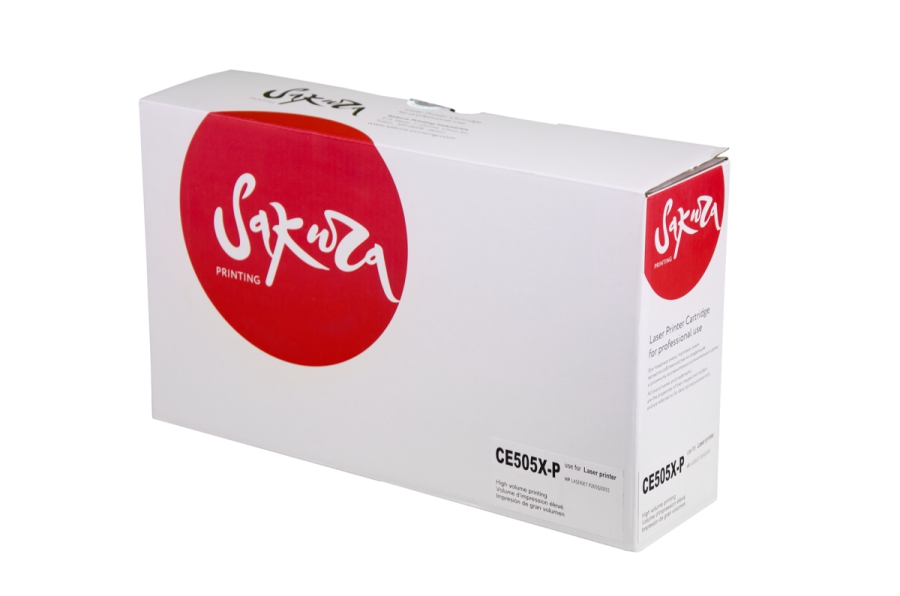 

Картридж лазерный SAKURA SACE505X-P (CE505X), черный, 6500 страниц, совместимый для Epson LaserJet P2055 / P2055d / P2055dn