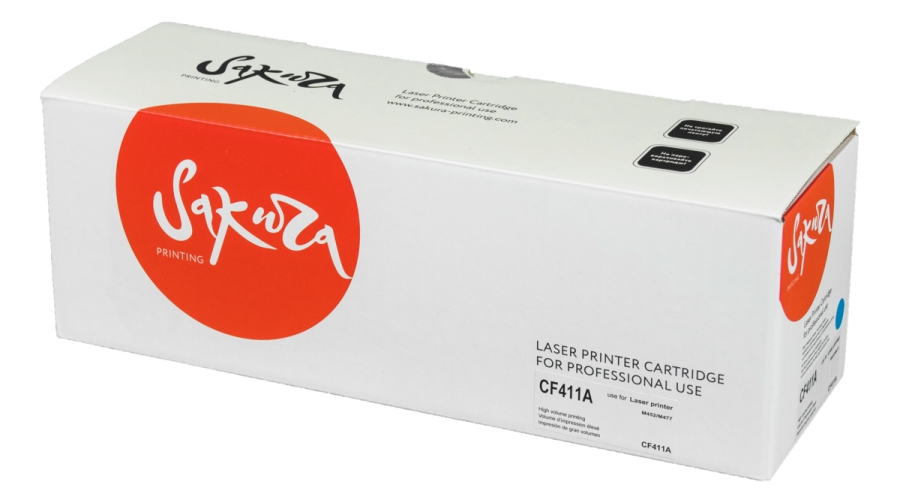 

Картридж лазерный Sakura SACF411A (410A/CF411A), голубой, 2300 страниц, совместимый для LaserJet Pro M452nw, M452dn, M477fnw, M477fdw, M477fdn, M377dw