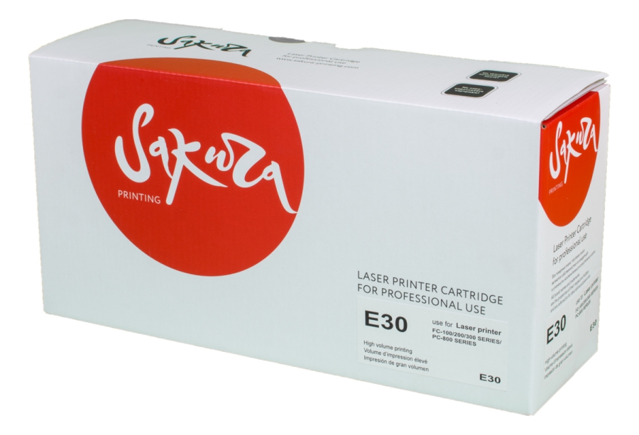 

Картридж лазерный SAKURA SAE30 (E30), черный, 4000 страниц, совместимый, для Canon FC100/200/300Series/PC800Series