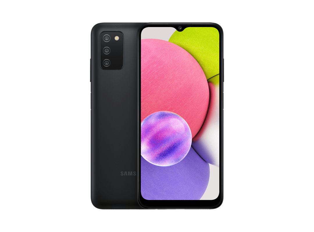 

Смартфон Samsung Galaxy A03s, 6.5" 1600x720 PLS, MediaTek Helio P35 (MT6765), 4Gb RAM, 64Gb, 3G/4G, Wi-Fi, BT, 3xCam, 2-Sim, 5000mAh, USB Type-C, Android 10, черный (SM-A037FZKGSER), Galaxy A03s
