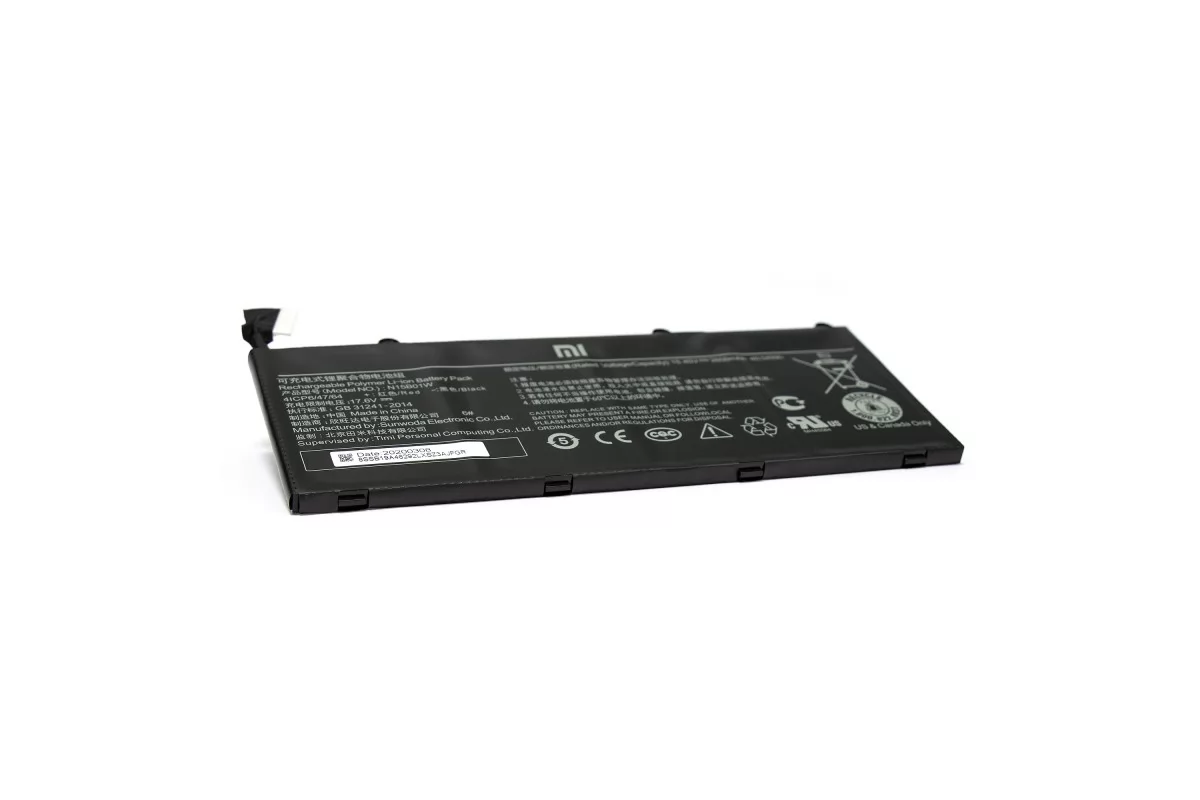 

Аккумулятор для ноутбука Xiaomi MI Ruby 15.6. 15.4V 2600mAh. PN: N15B01W(N15B01W-OR), Черный, N15B01W