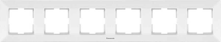 

Рамка Panasonic Arkedia Slim, горизонтальная, 6шт., белый (WNTF08062WH-RU)