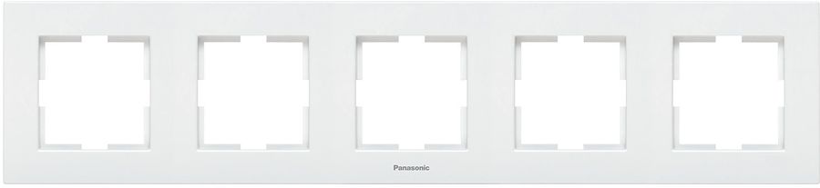 

Рамка Panasonic Karre Plus, горизонтальная, 5-постов, белый (WKTF08052WH-RU)