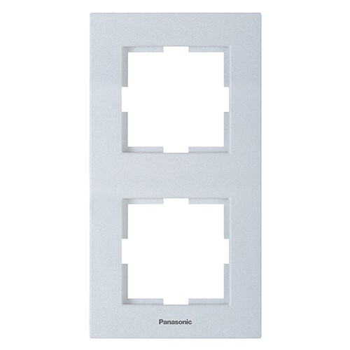 

Рамка Panasonic Karre Plus, вертикальная, 2-поста, серебро (WKTF08122SL-RU)