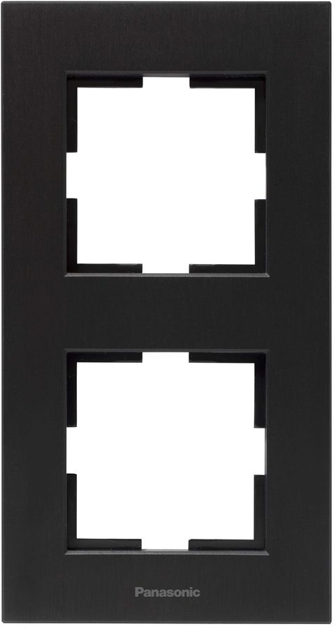 

Рамка Panasonic Karre Plus, вертикальная, 2-поста, черный (WKTF08123AB-RU)