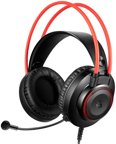 

Проводная гарнитура A4Tech Bloody G200S, USB, черный/красный (G200S USB/BLACK+RED), Bloody G200S