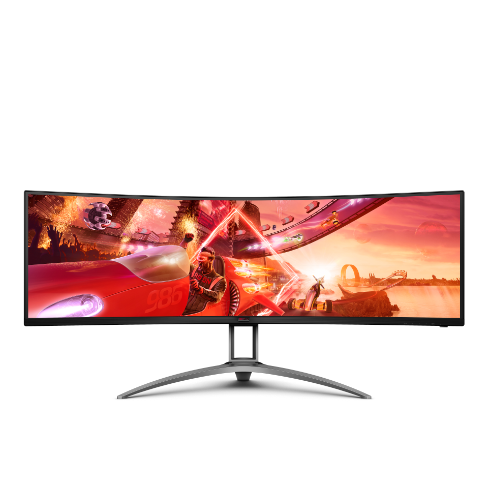 

Монитор 49" AOC AGON AG493UCX VA, изогнутый, 5120x1440 (32:9), 550кд/м2, 120Hz, 1мс, 178°/178°, FreeSync Premium, HDMI, DisplayPort, USB-Hub, черный, AG493UCX