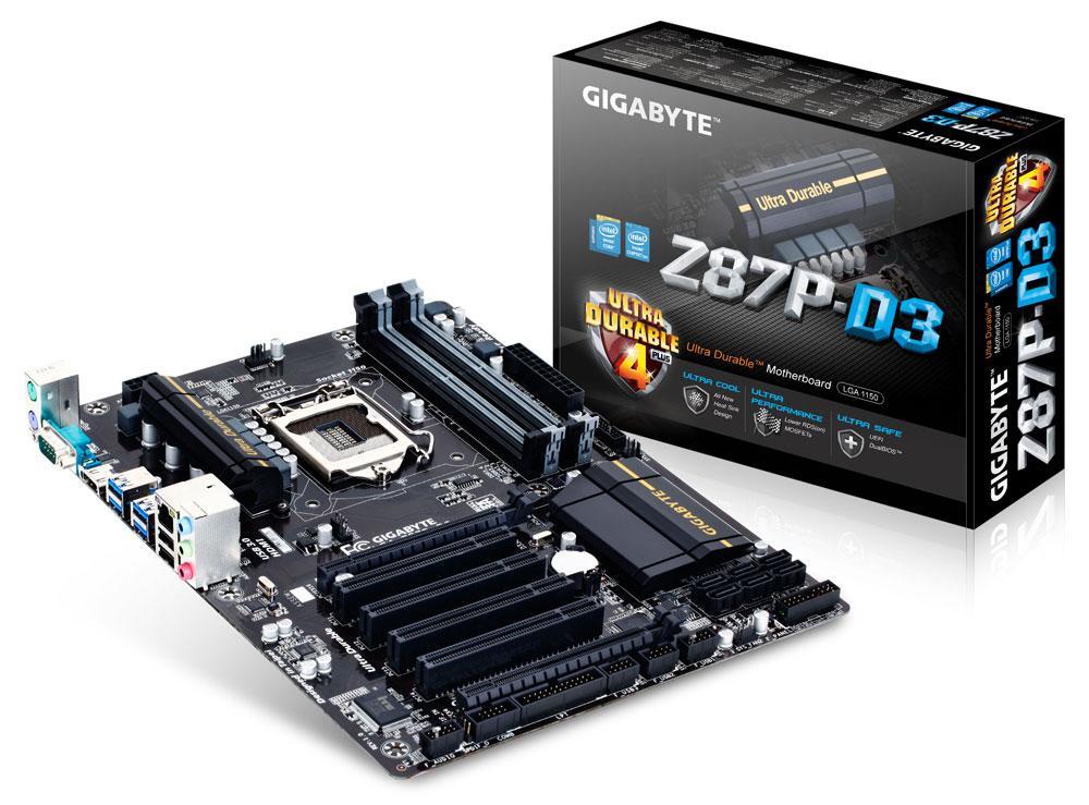 Материнская плата GIGABYTE GA-Z87P-D3, Socket1150, Intel Z87, ATX