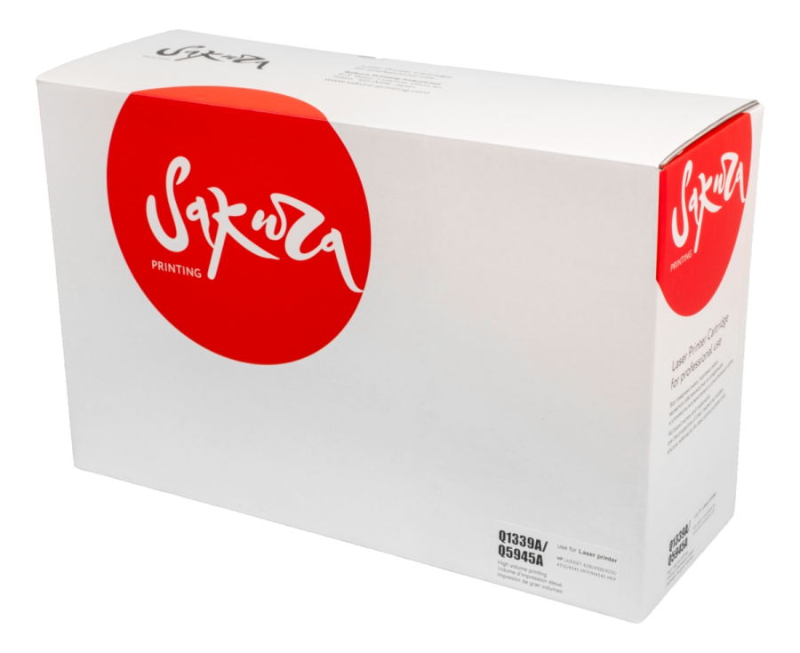 

Картридж лазерный SAKURA SAQ1339A/Q5945A (Q1339A/Q5945A), черный, 18000 страниц, совместимый для LJ 4300