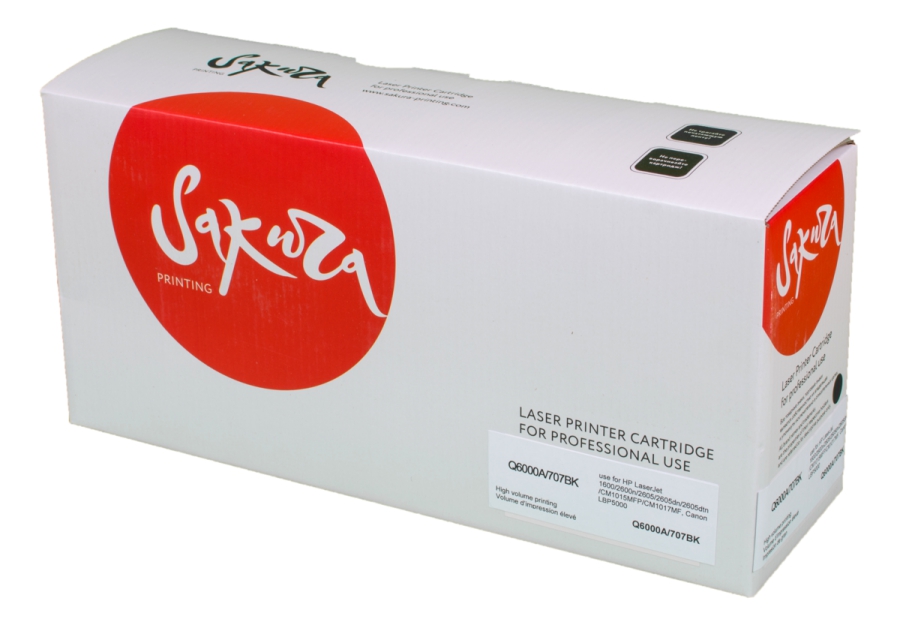 

Картридж лазерный Sakura SAQ6000A/707Bk (Q6000A/707BK), черный, 2500 страниц, совместимый для CLJ 1600/2600n/2605/2605dn/2605dtn/CM1015 MFP/ LBP5000/5100/LBP5001 без чипа