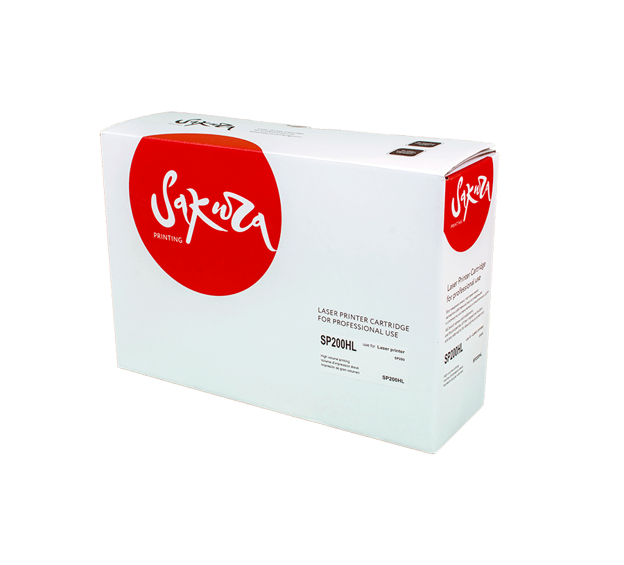 

Картридж лазерный Sakura SASP200HL (SP200HL), черный, 1500 страниц, совместимый для Ricoh Aficio SP200/SP202/SP203/SP210/SP212 без чипа