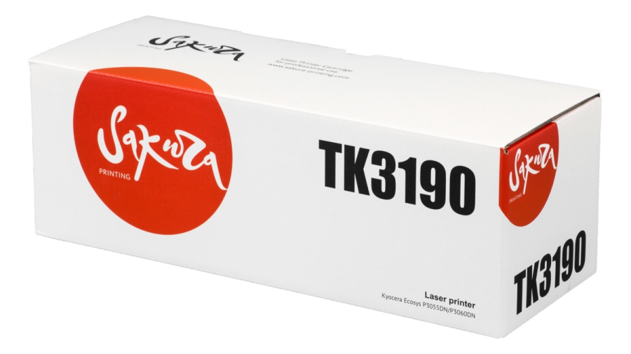 

Картридж лазерный SAKURA SATK3190 (TK3190), черный, 25000 страниц, совместимый, для Kyocera ECOSYS p3055dn/p3060dn