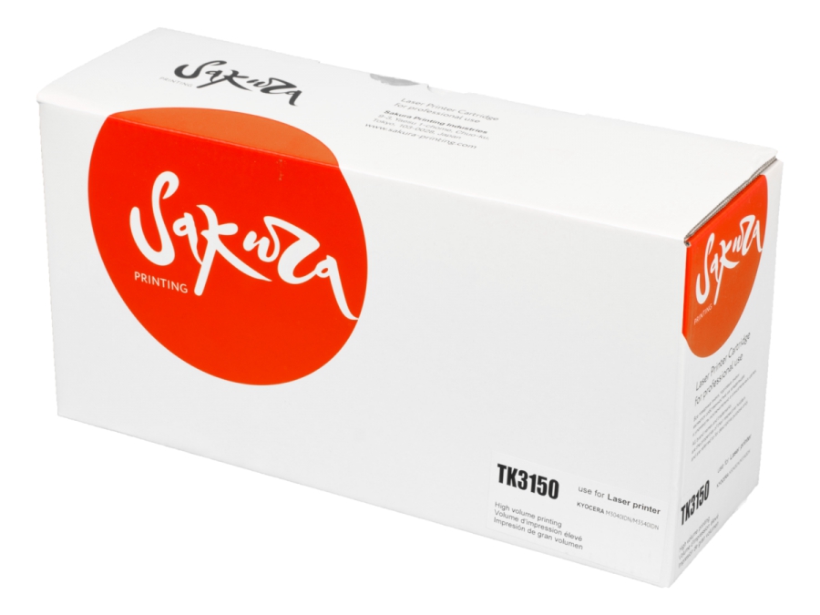 

Картридж лазерный Sakura SATK3150 (TK-3150), черный, 14500 страниц, совместимый для Kyocera ECOSYS M3040idn, ECOSYS M3540idn без чипа