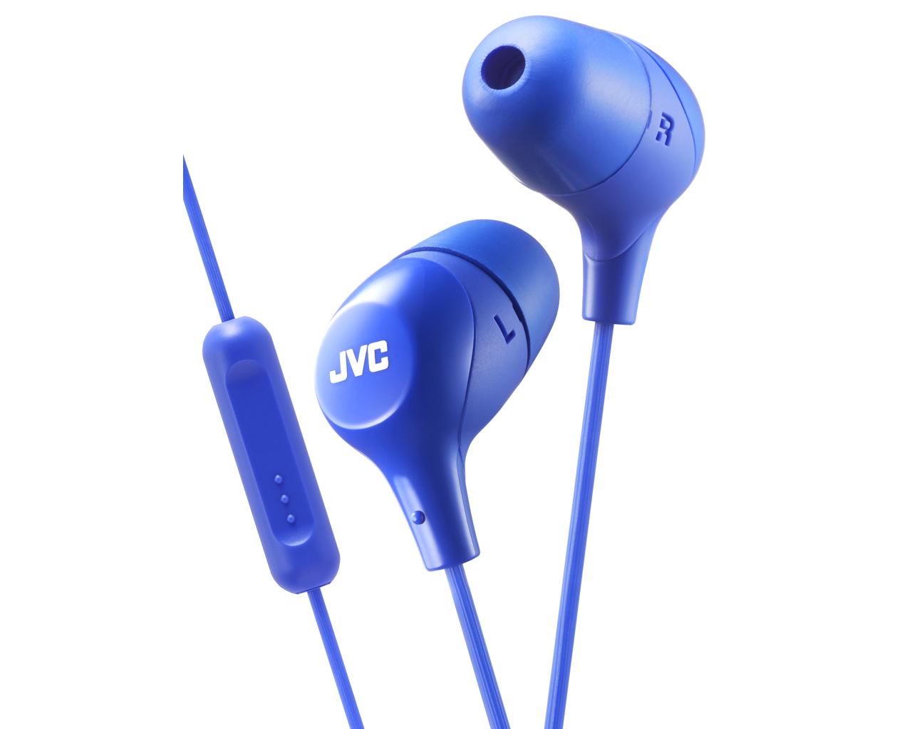 

Проводная гарнитура JVC HA-FX38M-A-E, синий, HA-FX38M-A-E