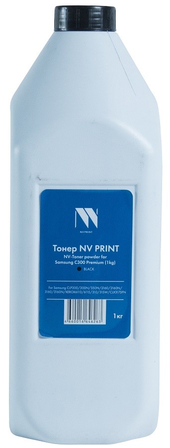 Тонер NV Print Premium Универсальный 1кг черный совместимый для SamsungXerox C300CLP300300N350N21602160N31603160N 61106115310315WCLX3175FN TN-NV-C300-PR-1KGBK 3100₽