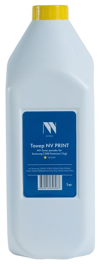 Тонер NV Print Premium Универсальный 1кг желтый совместимый для SamsungXerox C300CLP300300N350N21602160N31603160N 61106115310315WCLX3175FN TN-NV-C300-PR-1KGY 2800₽