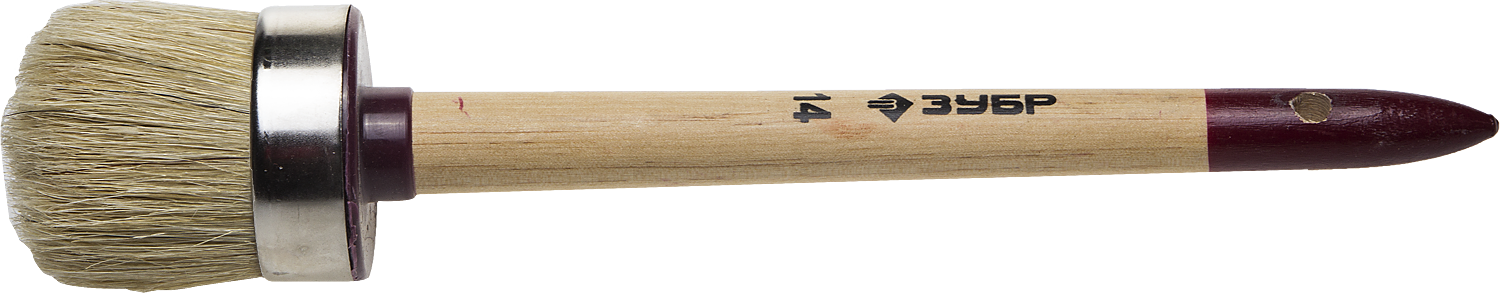 Кисть Зубр №14, круглая, 5 см
