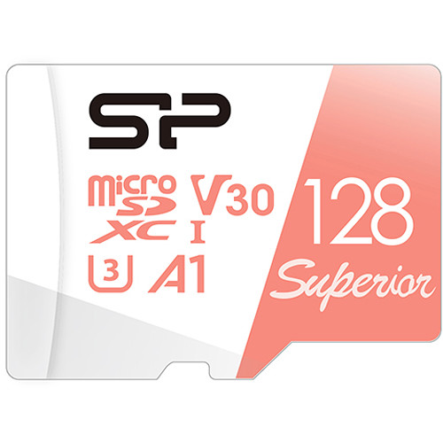 Карта памяти 128Gb microSDXC Silicon Power Superior A1 Class 10 UHS-I U3 V30 A1 + адаптер