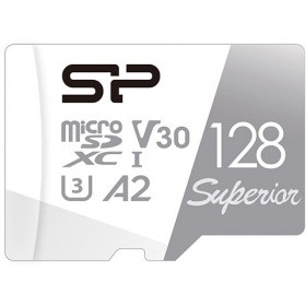 Карта памяти 128Gb microSDXC Silicon Power Superior Pro Class 10 UHS-I U3 V30 A2 + адаптер (SP128GBSTXDA2V20)