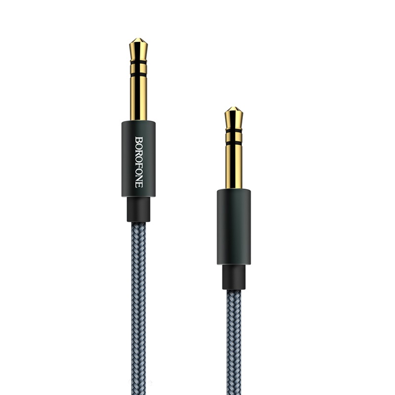 

Кабель соединительный Jack 3.5mm(M)-Jack 3.5mm(M), 1м, серый Borofone BL3 (BL3), BL3