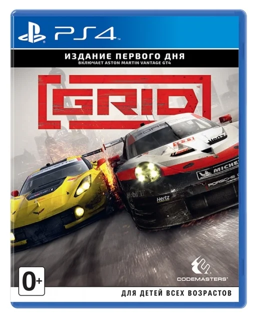 PlayStation 4 Grid ограниченное, гонки, симулятор, спорт, 0+ (BluRay)