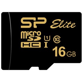 

Карта памяти 16Gb microSDXC Silicon Power Elite Gold Class 10 UHS-I U1 + адаптер, SP016GBSTHBU1V1G