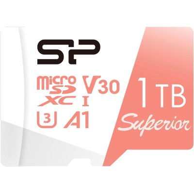 Карта памяти 1Тб microSDXC Silicon Power Superior A1 Class 10 UHS-I U3 V30 A1 + адаптер (SP001TBSTXDV3V20SP)