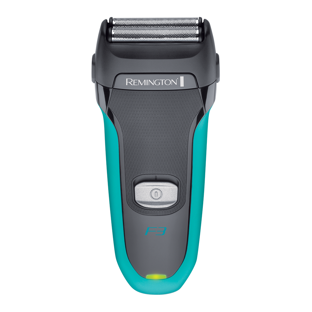 

Бритва Remington Style Series F3, Встроенный триммер для подравнивания висков, бороды, усов, серый/голубой (F3000), Style Series F3