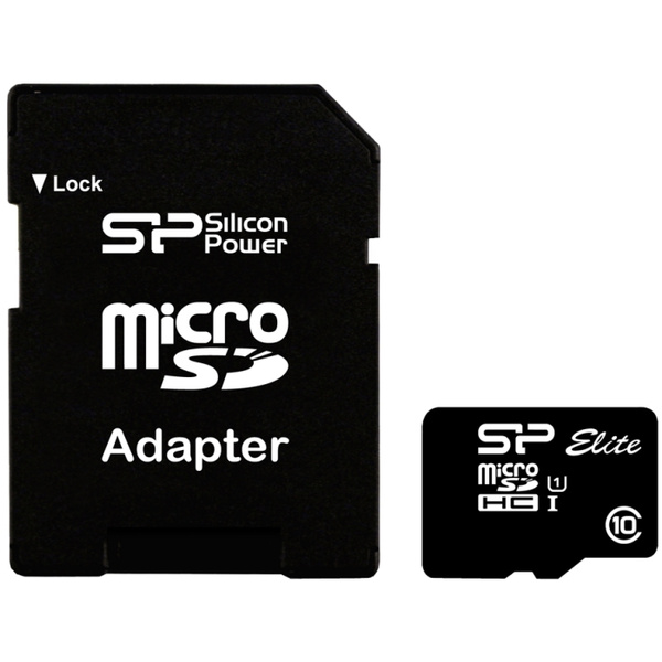 

Карта памяти 32Gb microSDHC Silicon Power Elite Gold Class 10 UHS-I U1 + адаптер (SP032GBSTHBU1V1G), SP032GBSTHBU1V1G