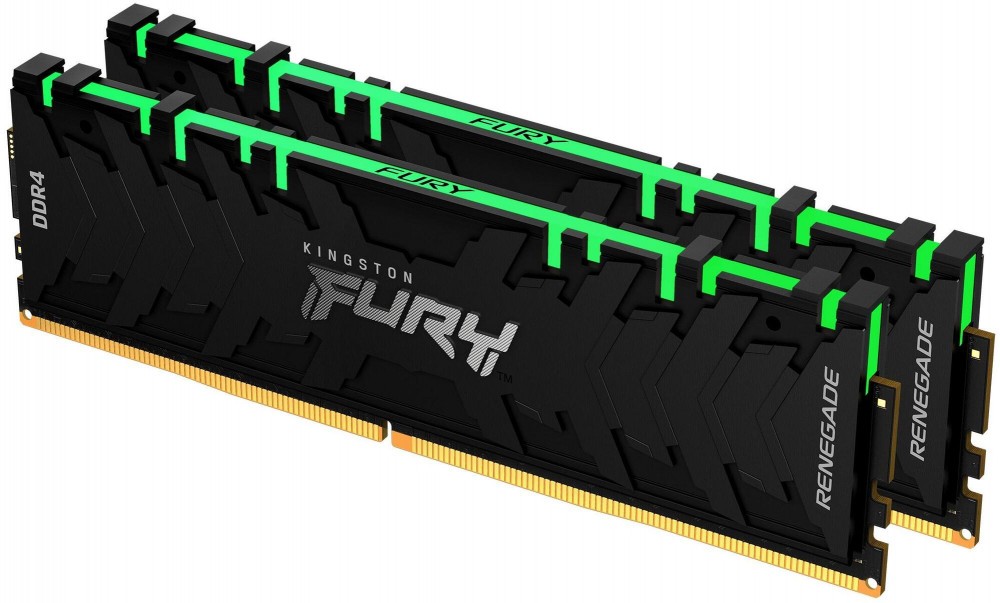 

Комплект памяти DDR4 DIMM 64Gb (2x32Gb), 3600MHz, CL18, 1.35 В, Kingston, FURY Renegade RGB (KF436C18RBAK2/64), KF436C18RBAK2/64