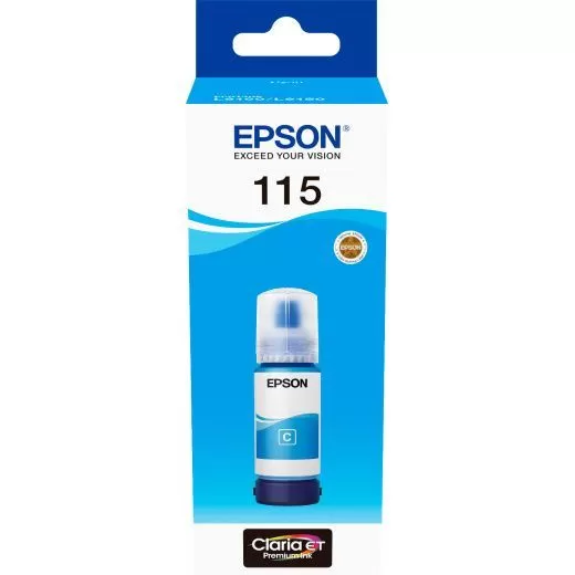 

Чернила Epson 115, 70 мл, голубой, оригинальные для Epson L8160, L8180 (C13T07D24A), 115