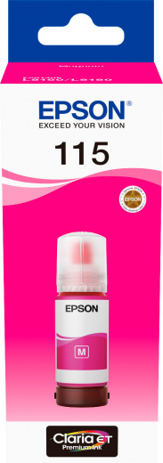 

Чернила Epson 115, 70 мл, пурпурный, оригинальные для Epson L8160, L8180 (C13T07D34A), 115