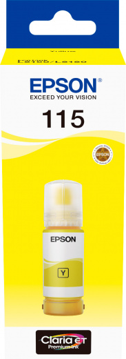 

Чернила Epson 115, 70 мл, желтый, оригинальные для Epson L8160, L8180 (C13T07D44A), 115