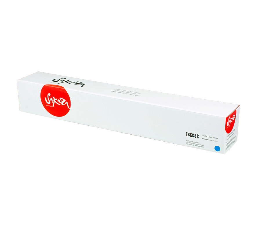 

Картридж лазерный Sakura SATK8345C (TK-8345C/1T02L7CNL0), голубой, 12000 страниц, совместимый для Kyocera TASKalfa 2552ci