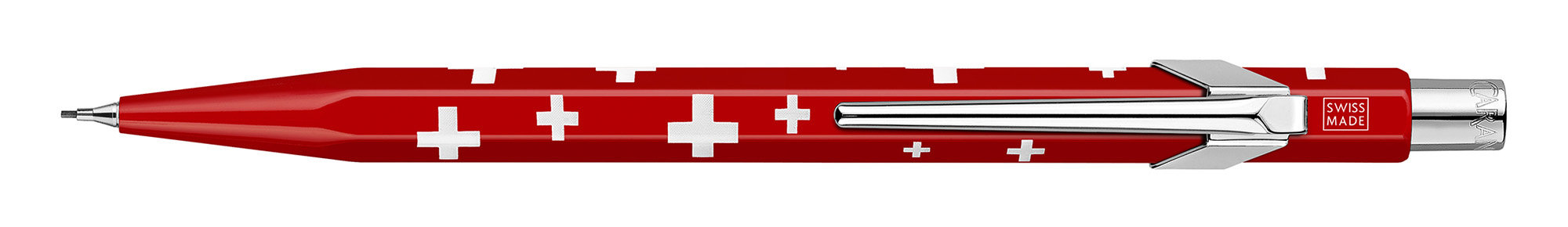 Карандаш механический 0.7мм, алюминий, красный, Carandache Office 844 Totally Swiss (844.253)
