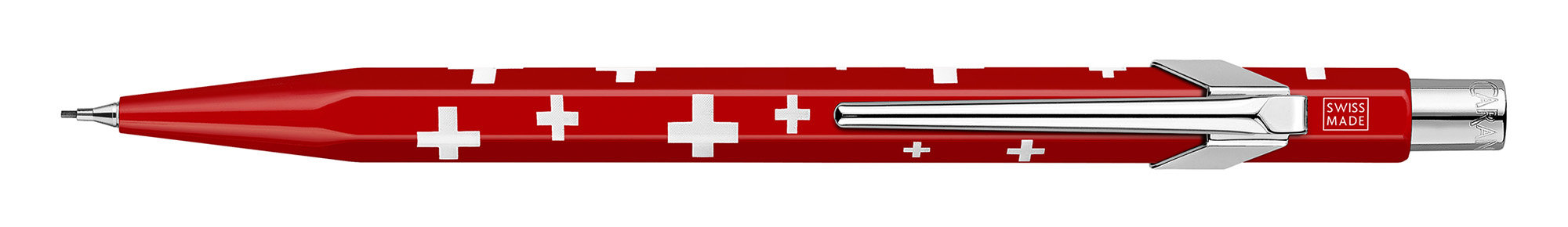

Карандаш механический 0.7мм, алюминий, красный, Carandache Office 844 Totally Swiss (844.253), 844 Totally Swiss