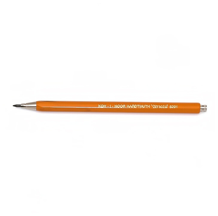 

Карандаш механический 2мм, пластик, оранжевый, KOH-I-NOOR VERSATIL 5201 (52010N1004KK), 5201