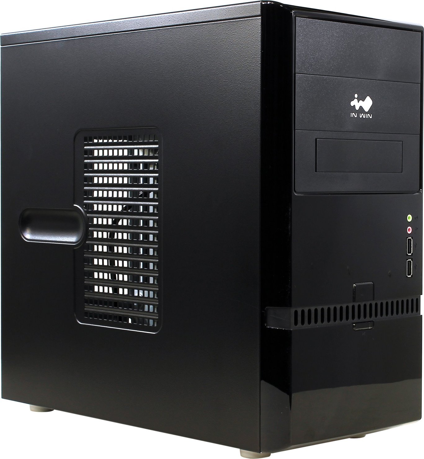 

Корпус INWIN ENR022, mATX, Mini-Tower, черный, без БП (6121652), ENR022