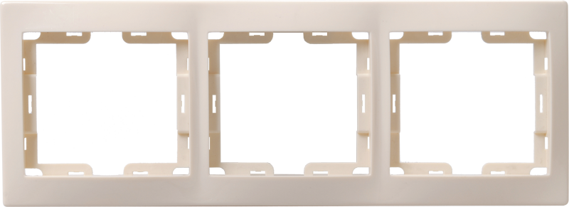 

Рамка IEK КВАРТА РГ-3-ККм, горизонтальная, 3-поста, кремовый (EMK30-K33-DM), РГ-3-ККм