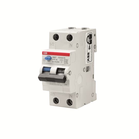

Выключатель автоматический дифференциального тока ABB DSH 201R, 1P+N, C, 25А, AC/30мА, электромеханический (2CSR245072R1254), 201R