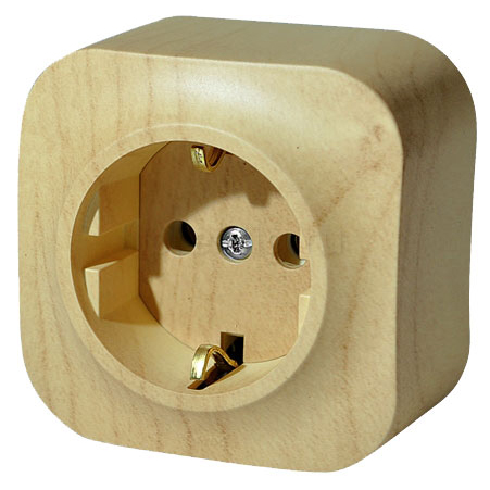 

Розетка Legrand Quteo, открытый монтаж, однопостовая, с з/к, со шторками, 16A, в сборе, IP20, дерево (782280)