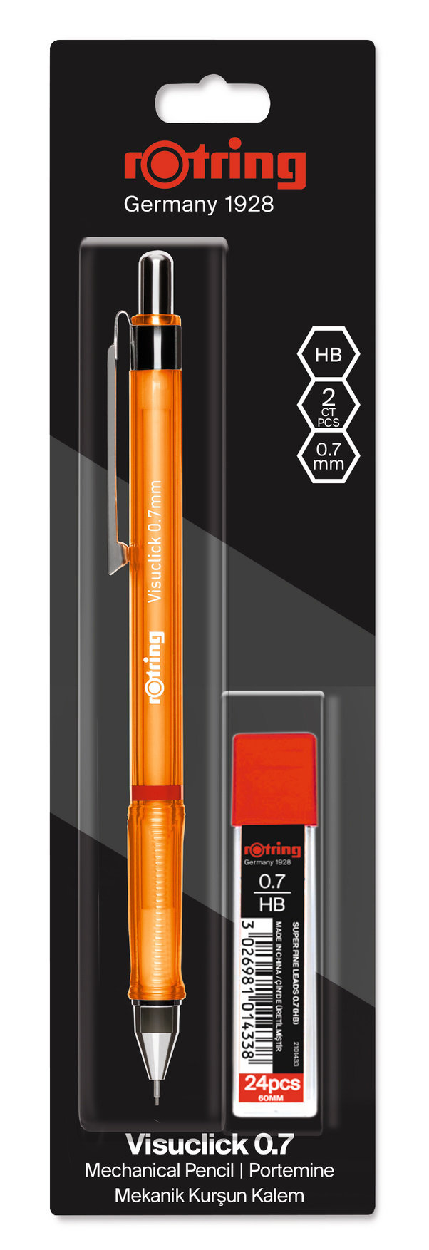 Карандаш механический 700 мкм HB, Rotring VISUCLICK 2102713