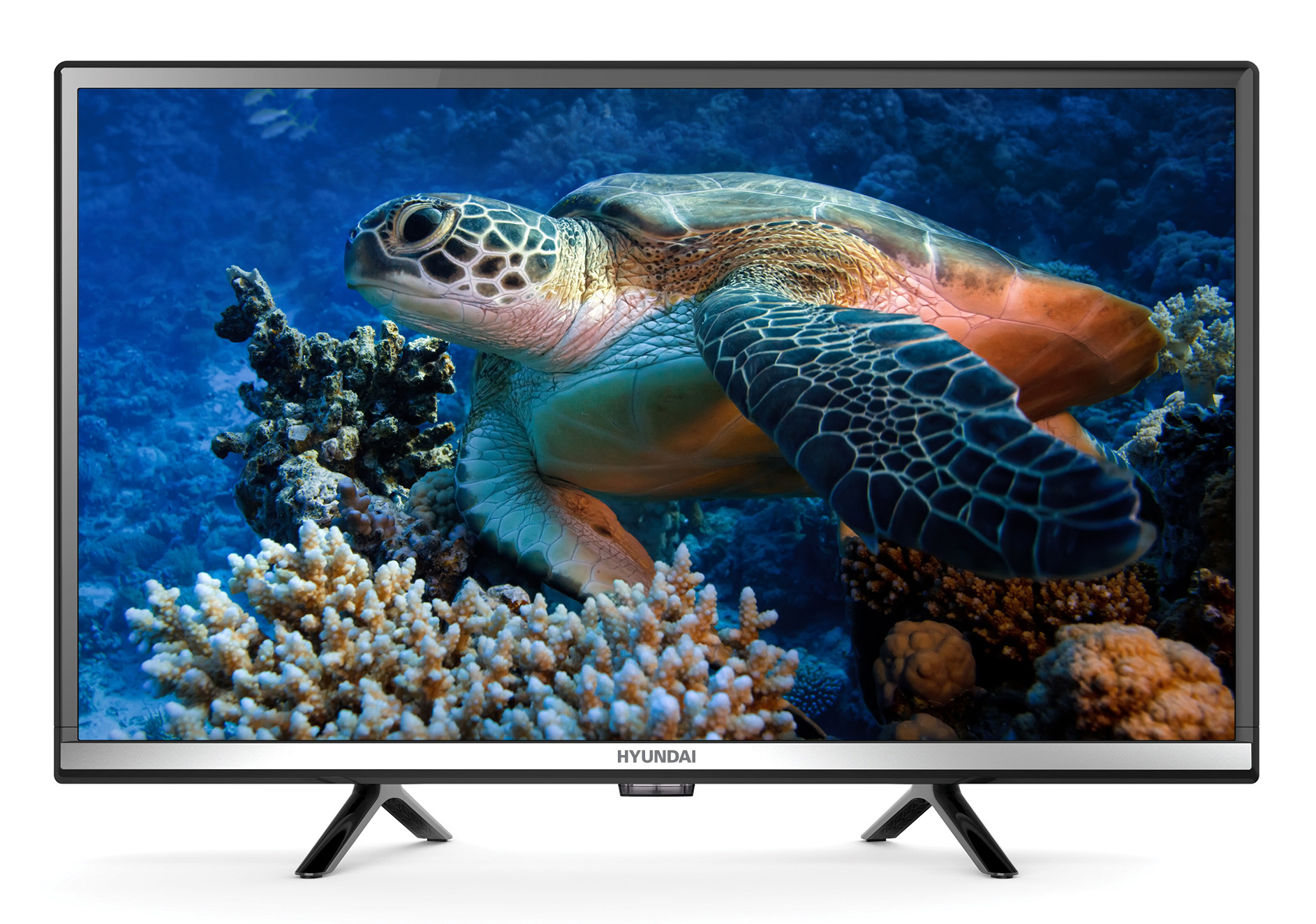 

Телевизор 24" Hyundai H-LED24FS5001, HD, 1366x768, DVB-T /T2 /C, HDMIx2, USBx1, WiFi, Smart TV, черный (H-LED24FS5001), H-LED24FS5001