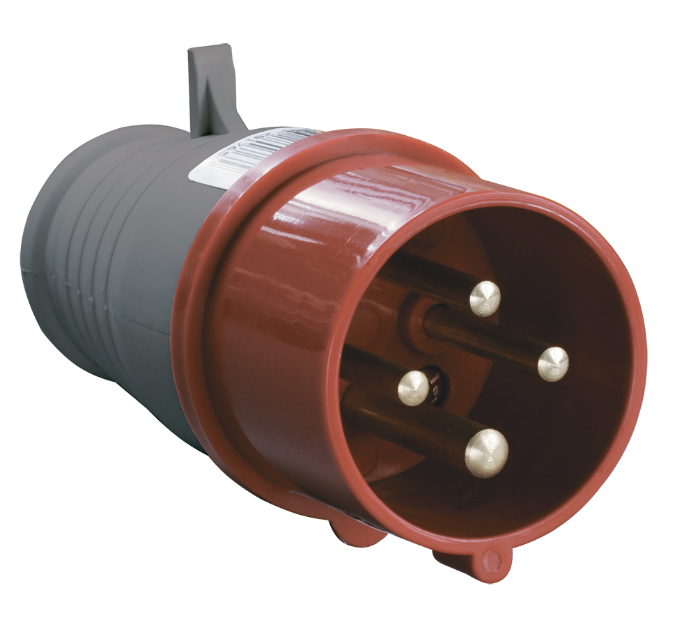 Вилка прямая IEK ССИ-014, IEC 60309-2, 16А, б/з, IP44