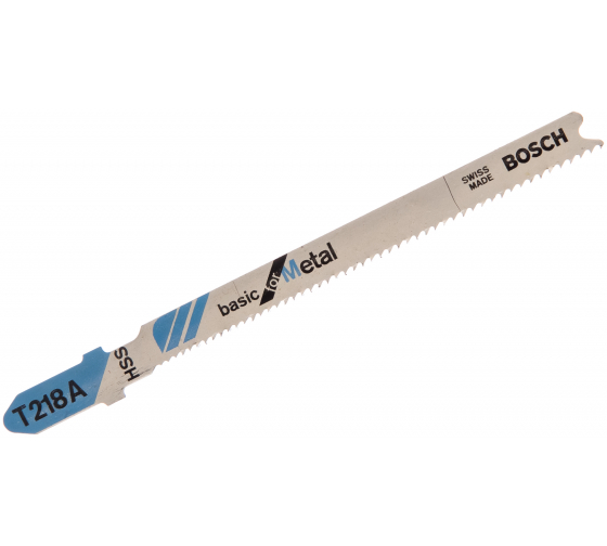 

Пилка для лобзика Bosch T218A L92ммx67мм, криволинейный рез, по металлу, 5шт. (2.608.631.032), T218A