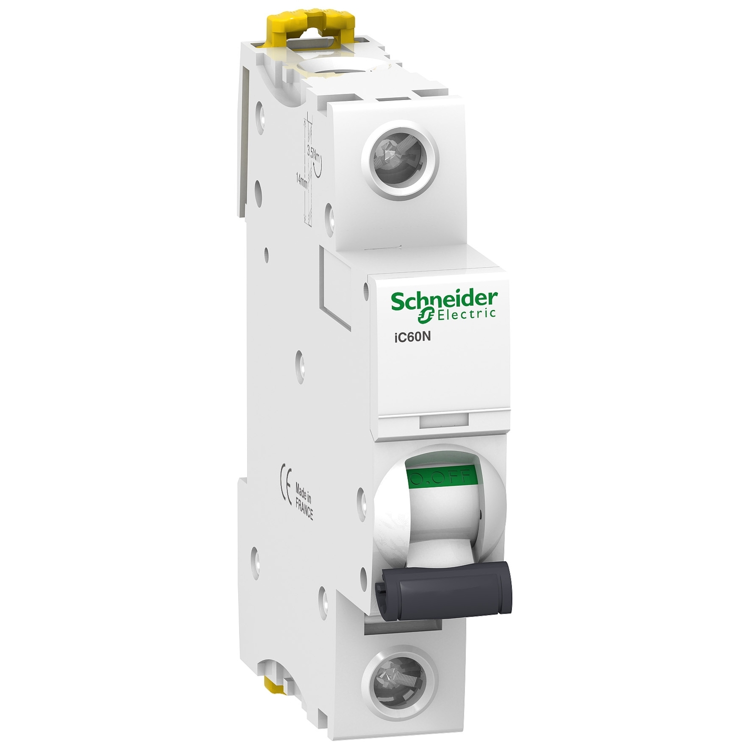 

Выключатель автоматический Schneider Electric iC60N однополюсный 6А B iC60N 6кА(A9F78106), iC60N