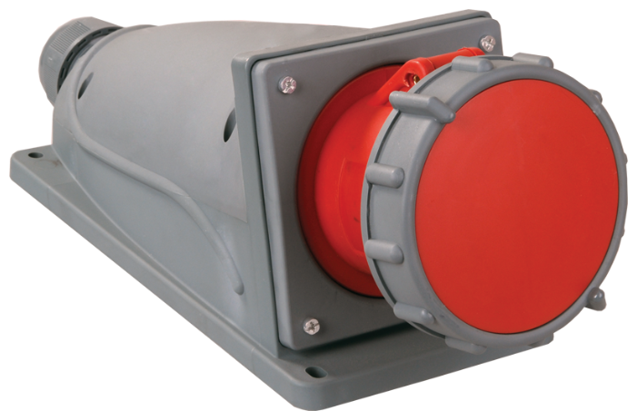 

Розетка IEK MAGNUM ССИ-134, открытый монтаж, однопостовая, с крышкой, 63A, в сборе, IP67, 3Р+РЕ, 380В, красный (PSN12-063-4), ССИ-134