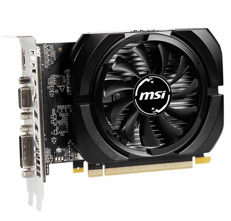 Видеокарта MSI NVIDIA GeForce GT 730, 2Gb DDR3, 64bit, PCI-E, VGA, HDMI, Retail (N730K-2GD3/OCV5)