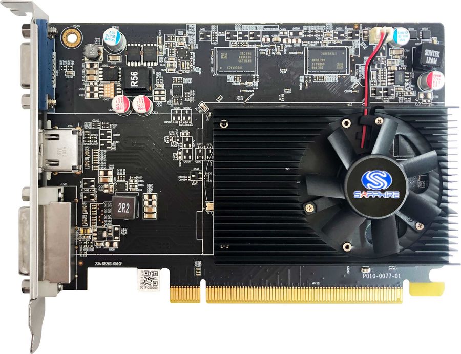 

Видеокарта Sapphire AMD Radeon R7 240, 4Gb DDR3, 128 бит, PCI-E, VGA, DVI, HDMI, Lite Retail (11216-35-20G)
